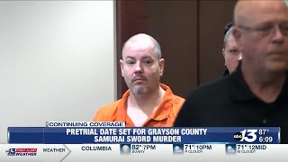 Pretrial date set for Grayson County samurai sword murder case