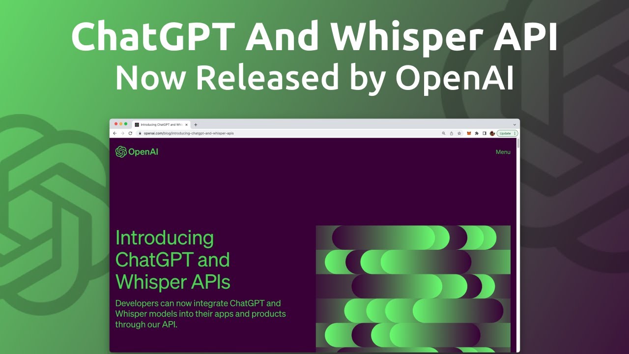 🔥 ChatGPT And Whisper API - Now Released By OpenAI - YouTube