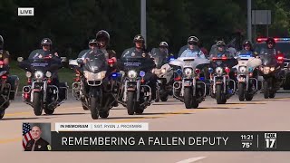 Sgt. Proxmire Funeral Procession Start