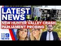 Driver to face court over wedding bus crash, Coalition's heat over Higgins case | 9 News Australia