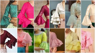 Latest Bell Sleeves Blouse Designs 2024 | Umbrella Sleeves Blouse Designs 2024 Latest |Sleeve Design