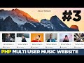 Multi User music website with procedural PHP #3 | Beginner level | Quick programming tutorial