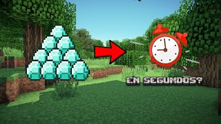 He jugado 100 mundos de MINECRAFT y halle el tiempo promedio en encontrar DIAMANTES