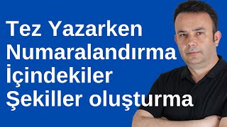 Tez yazarken, sayfa numaralarını farklı verme, içindekiler tablosunu Word'de oluşturma- Ömer BAĞCI