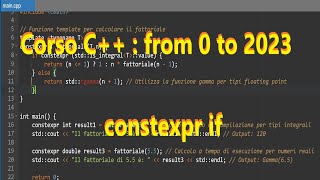 Corso C++ 23 #10 : Master Class su Template e constexpr if !