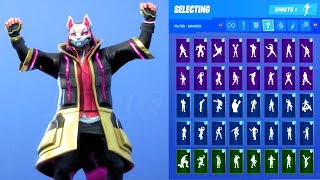 DRIFT (STAGE 5) SKIN SHOWCASE WITH ALL FORTNITE DANCES \u0026 EMOTES