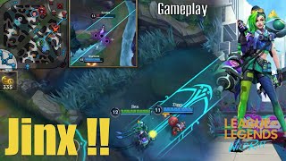 Wild Rift  Jinx & Lux vs Caitlyn & Maokai Dragon lane (MVP) 15 Kill !!