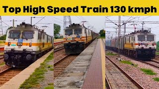 Dangerous 130kmph WAP7  Shatabdi + Tejas Express attacks on Dankaur Railway Station- Indian Railways