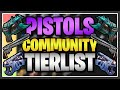 My Community Ranked EVERY PISTOL in Fortnite Save the World! (Pistol Stream Tier List)