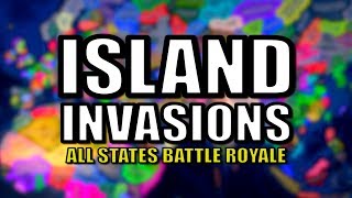 All States Battle Royale - Island Nations Invasion (HOI4)