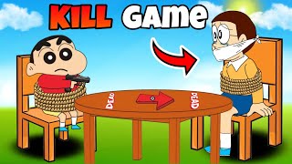 Shinchan And Nobita Play Save Or Kill Game 😱😱 | Shinchan And Nobita Game | Funny Game