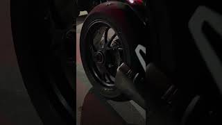 Flaming Hot Ducati Street Fighter: Watch the Akrapovic Exhaust System in Action #shorts