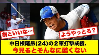 中日根尾昂（24）の２軍打撃成績、今見るとそんなに酷くない【なんJまとめ プロ野球】