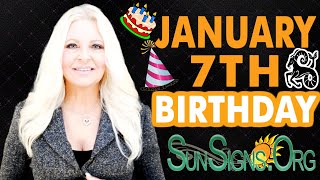 ♑️ Born On January 7th - Happy Birthday - Today's Zodiac Horoscope Personality1 - SunSigns.Org