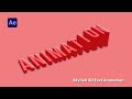 Stylish 3D Text Animation in After Effects - After Effects Tutorial - 3D Text