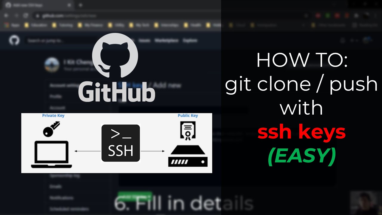 HOW TO: Git Clone And Push With SSH Keys (EASY) - YouTube