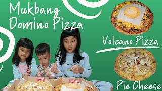 Keseruan @Inaraeloksakha  Mukbang Domino Pizza : Volcano Pizza \u0026 Pie Cheese