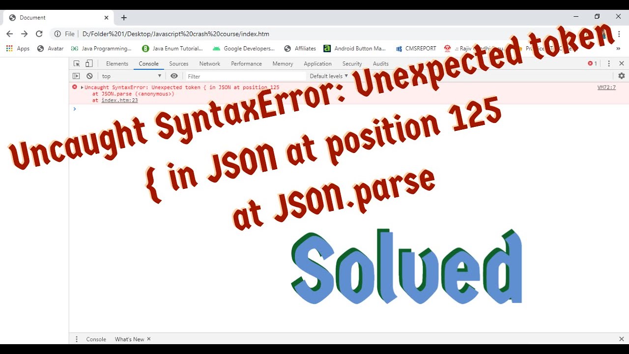 Understanding Syntax Error: Near Unexpected Token Explained