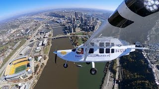 Flying the Mahindra GA8 Airvan On My Birthday Around Pittsburgh