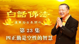 卢台长【第23集】【四正勤是空性的智慧】 卢军宏台长 白话佛法开示 2020年3月25日（更新文件）