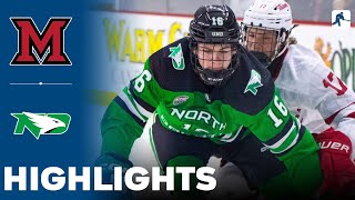 Miami vs North Dakota | NCAA College Hockey | Highlights - December 06, 2024