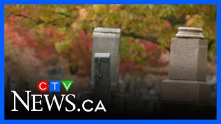 Over 40 headstones toppled in cemetery vandalism in New Brunswick
