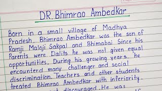 Essay on Dr Bhimrao Ambedkar in English || write an essay about Dr BR Ambedkar || @Ac education