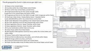 "data.census.gov" Questions and Answers Webinar