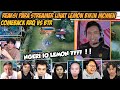 REAKSI STREAMER LIHAT LEMON BIKIN MOMENT COMEBACK RRQ VS BTR