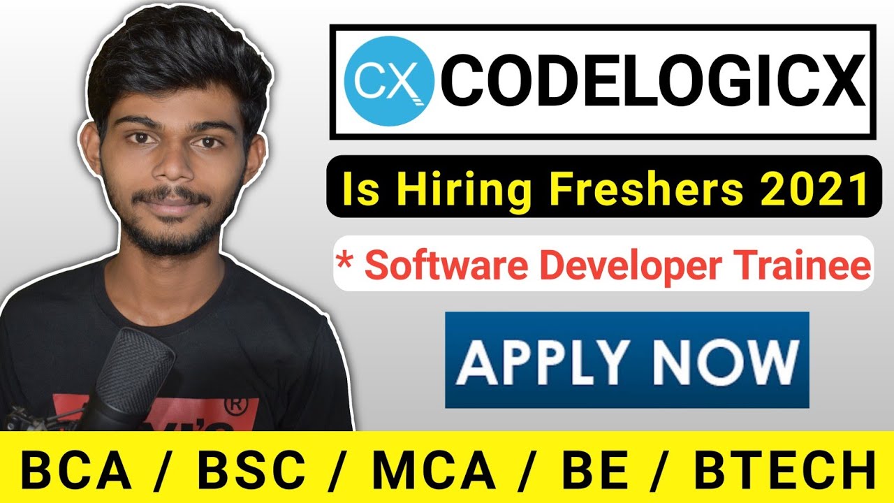 Codelogicx Is Hiring For Software Developer Trainee Bca Bsc