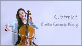 [Cello Suzuki 5] A.Vivaldi Cello Sonata No.5 Largo Allegro Largo Allegro