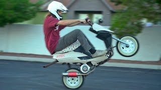 HOW TO WHEELIE on a SCOOTER