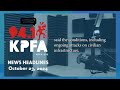 kpfa news headlines october 23 2024