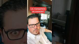 Compañere es correcto
