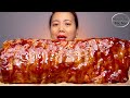 PORK RIBS BBQ MUKBANG ASMR | MOMSHIE RUBY