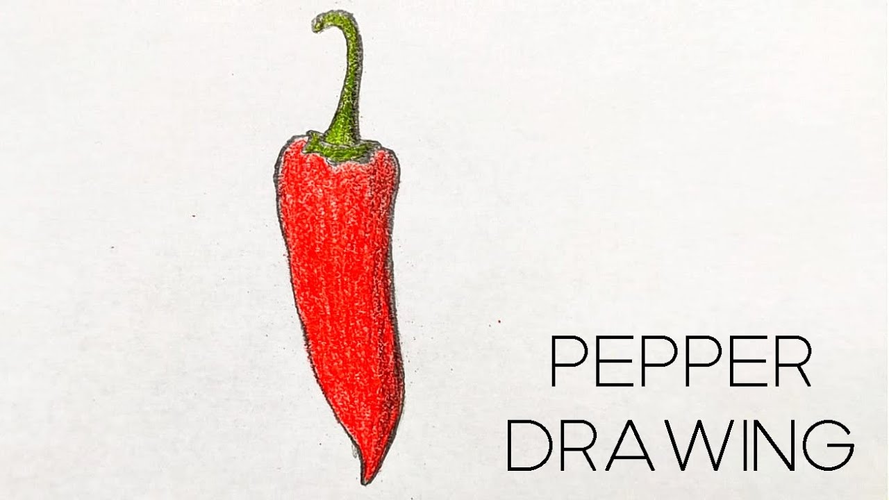 How To Draw PEPPER ? - YouTube