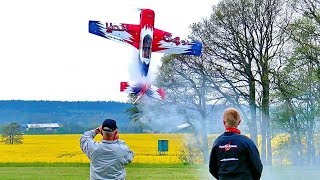 AEROBATICS WITH BIG RC YAK-54 SCALE MODEL AIRPLANE FLIGHT DEMONSTRATION