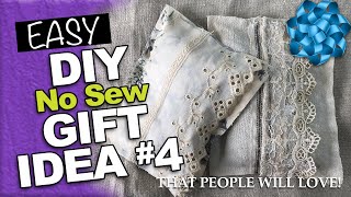 EASY Inexpensive DIY Christmas Gifts #4 - No Sew Lavender Sachets