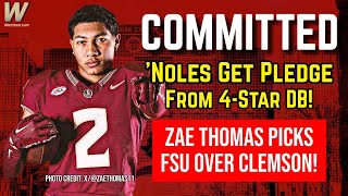 ANOTHER COMMIT FOR FSU! | 'Noles Nab 4* DB Gregory \