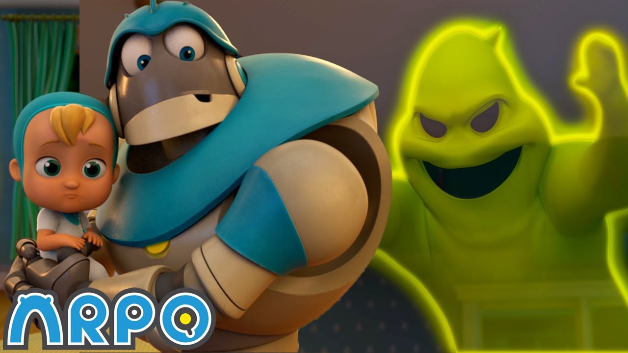 Arpo The Robot Chase The Ghost Funny Cartoons For Kids Arpo