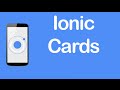 Ionic [CSS Components] - Cards