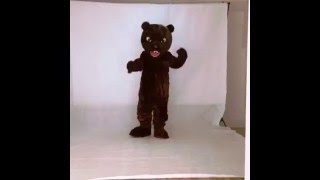 Fierce Brown Grizzly Bear Mascot Costume