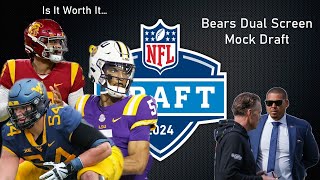 Caleb Williams vs Jayden Daniels Mock: Chicago Bears Dual Screen Mock Draft