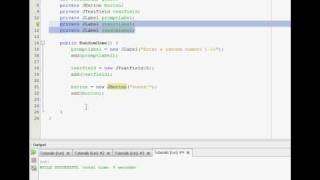 Java GUI Tutorial 6 - Random number game (Part 1)