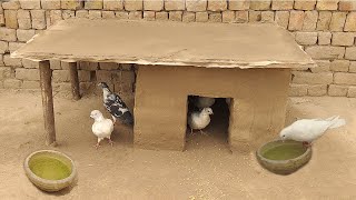 How to make a pigeon house from raw soil