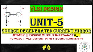 Source Degenerated Current Mirror || #vlsi #ece #vlsidesign #pc702ec #tmsy