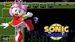 Sonic World Star Light zone as Amy Rose (No Commentary)