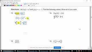 7.1B Lesson: Function Rules and Function Notation - Part IV