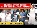 Himesh Reshammiya's father's funeral: Farah Khan, Sajid Khan, Lulia Vantur & others ARRIVE