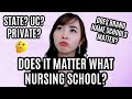 Does It Matter What Nursing School You Go To? State VS. UC VS. Private Schools. I TIFFANYRN